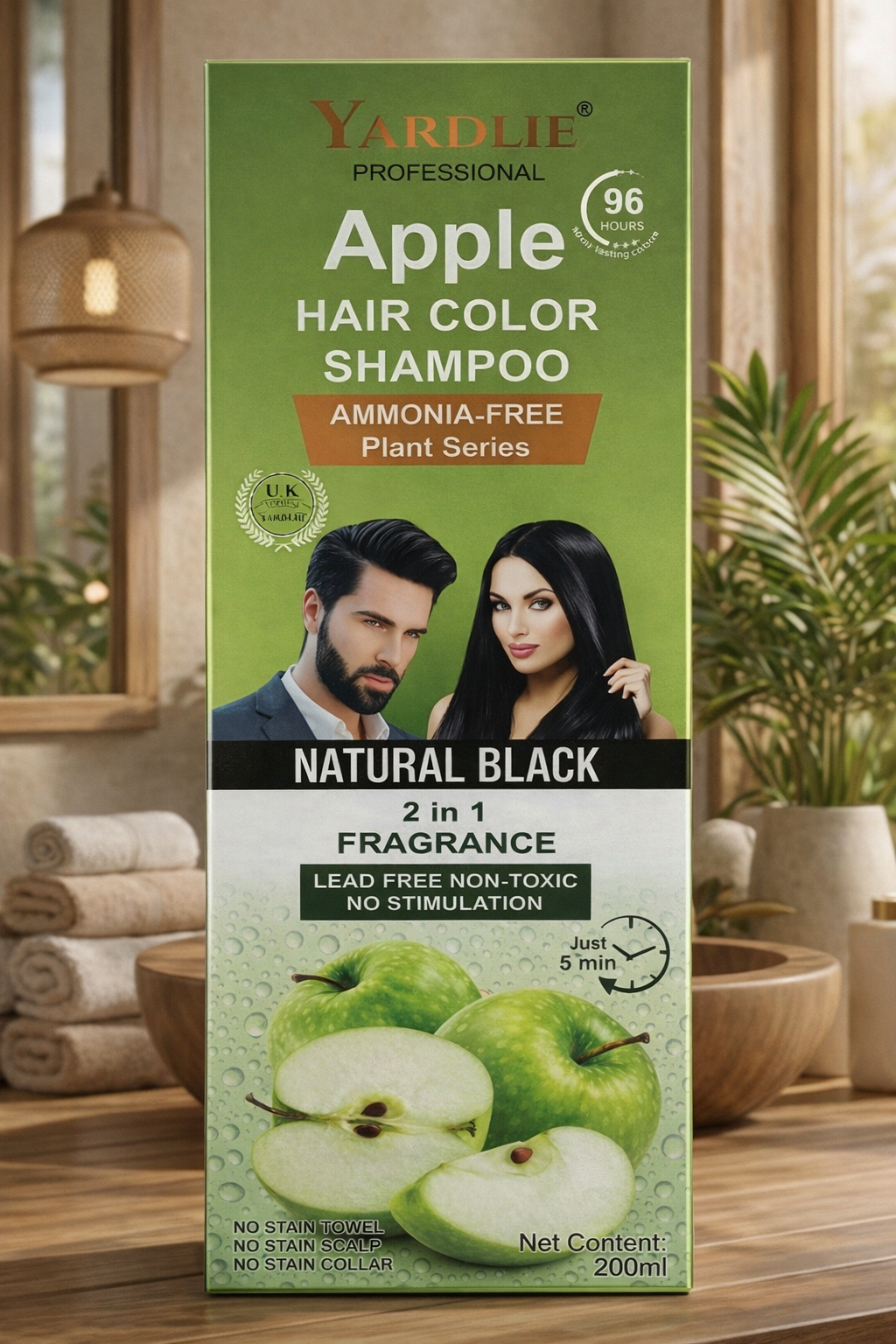 Yardlie Apple Hair Color 5-in-1 Shampoo – 200 ml