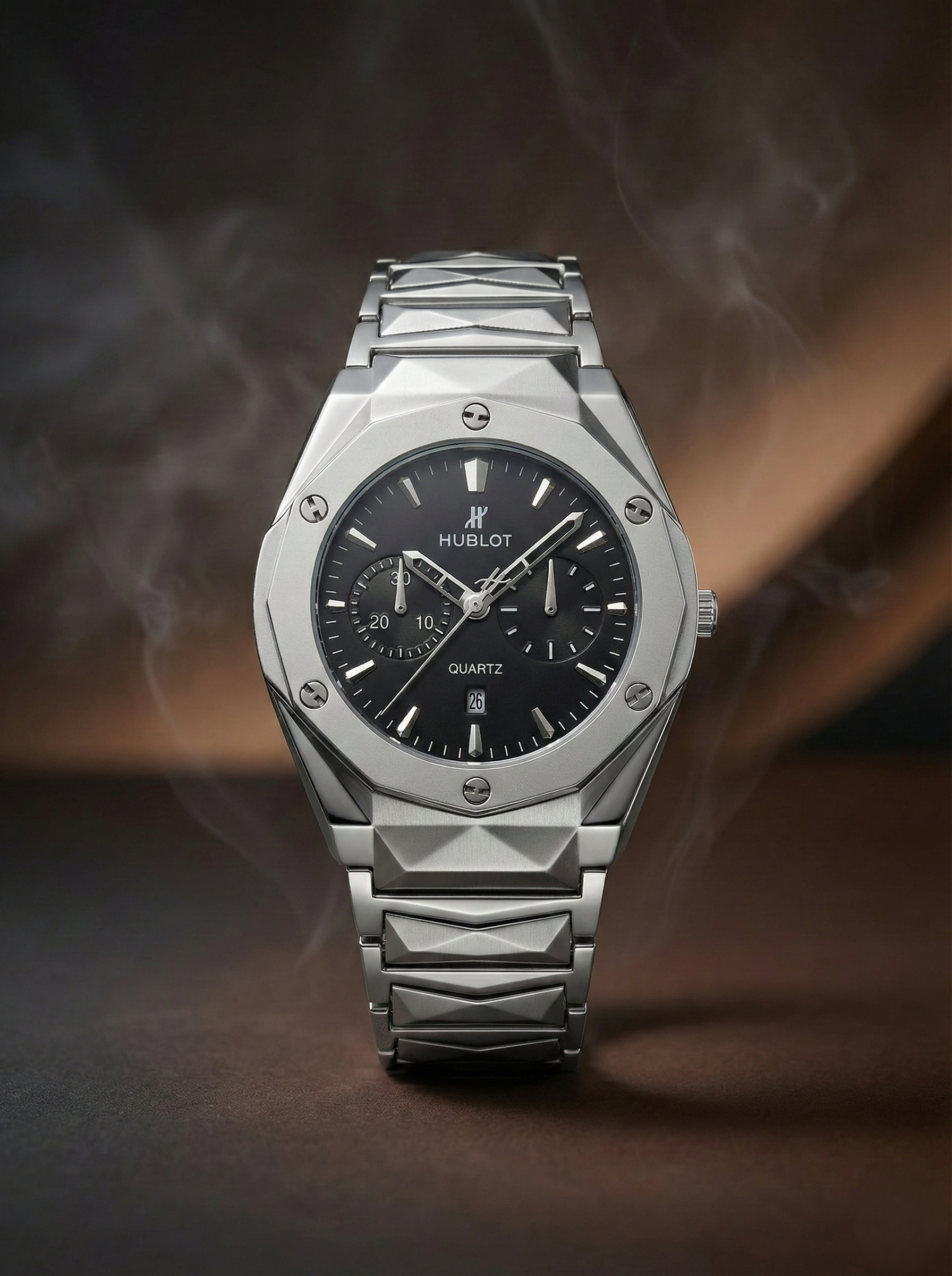 Diamond Cut Prestige – Statement Luxury Watch (Hublot-Inspired Impression)