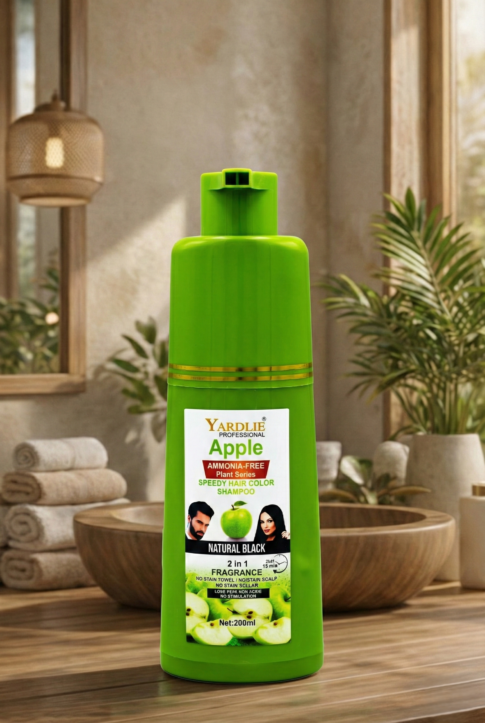 Yardlie Apple Hair Color 5-in-1 Shampoo – 200 ml