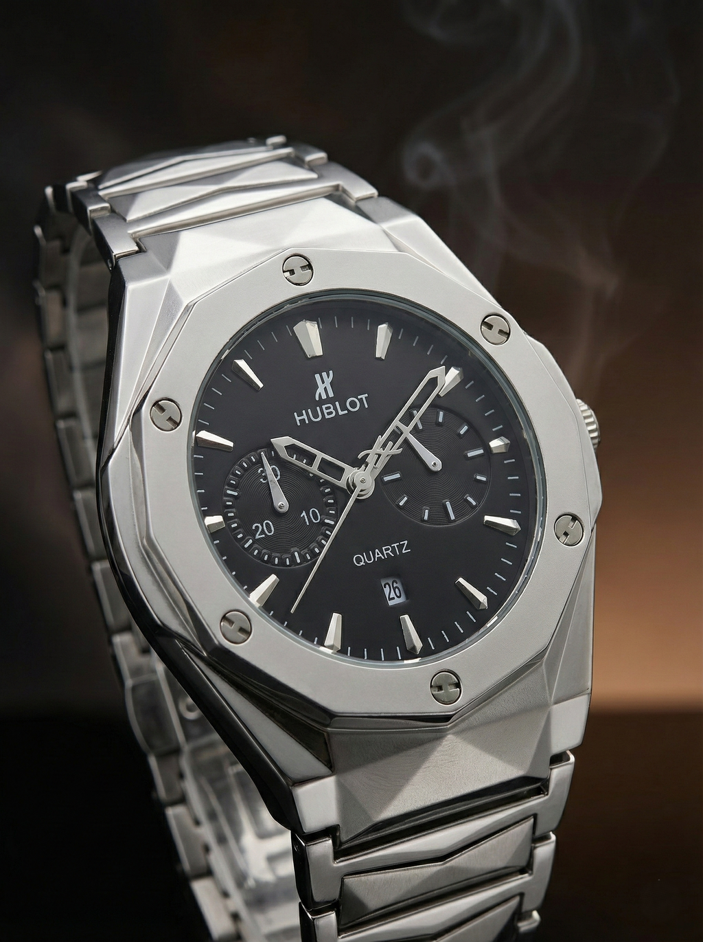 Diamond Cut Prestige – Statement Luxury Watch (Hublot-Inspired Impression)